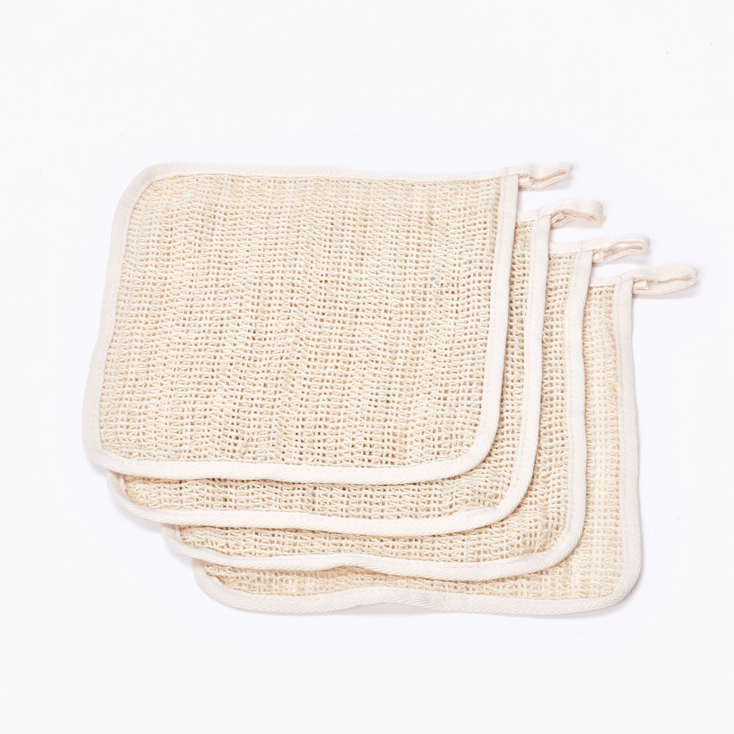 Cotton & Sisal Shower Wash Cloth - Plastic Free